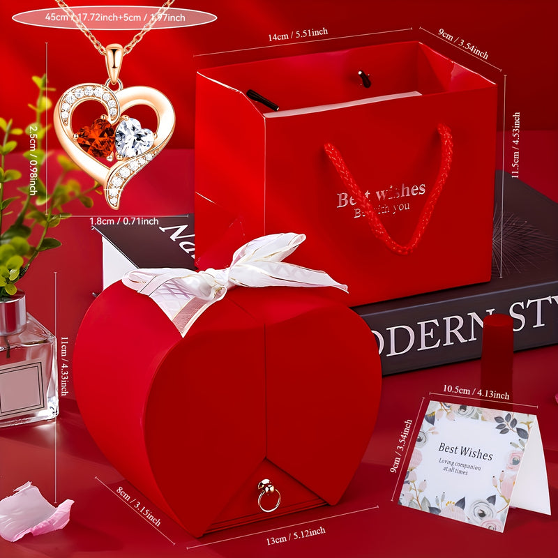 Red Rose Flower Gift Box
