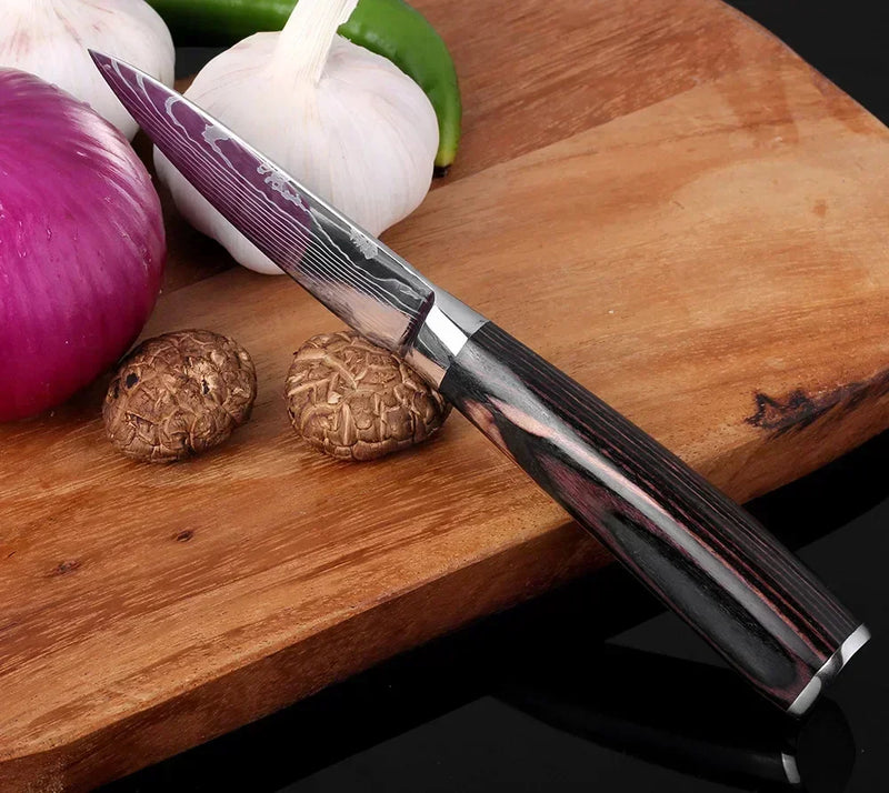 Professional Damascus Kitchen Knives