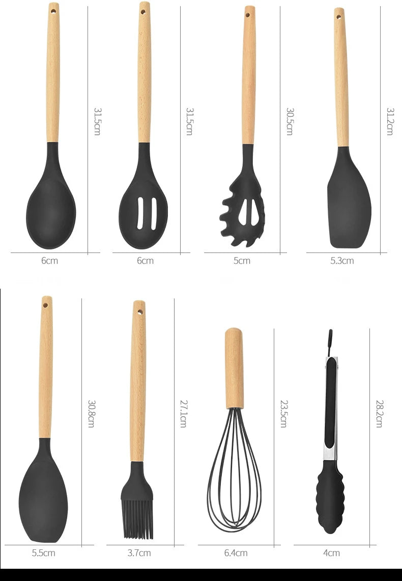 Non-Stick Silicone Cookware Set